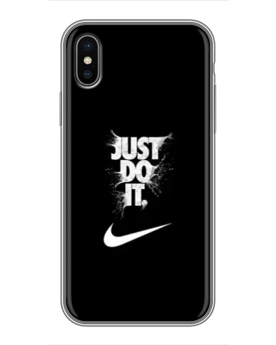 Чохол для iPhone X з картинкою «Текстовий принт Nike»