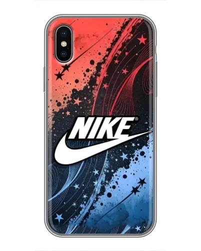 Чохол для iPhone X з картинкою «Градієнтний принт Найк»