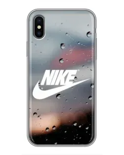 Чохол для iPhone X з картинкою «Nike у стилі ретро»