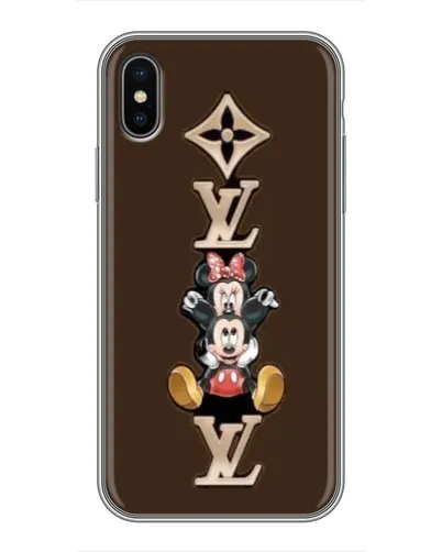 Чохол для iPhone X з картинкою «LV та Міккі Маус»