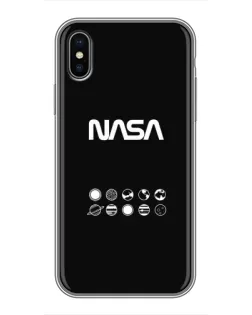 Чохол для iPhone X з картинкою «NASA — технічний принт»