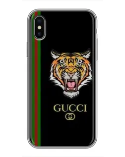 Чохол для iPhone X з картинкою «Тигр Gucci»