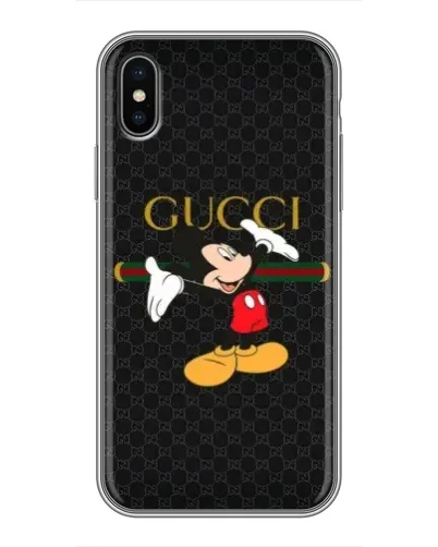 Чохол для iPhone X з картинкою «Міккі Маус Gucci»