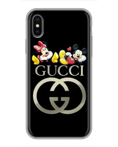 Чохол для iPhone X з картинкою «Gucci — герої Disney»