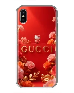 Чохол для iPhone X з картинкою «Gucci — золотий сад»