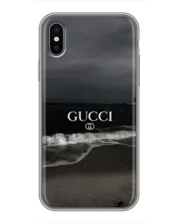 Чохол для iPhone X з картинкою «Gucci — морський прибій»