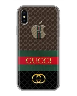 Чохол для iPhone X з картинкою «Gucci — брендований десерт»