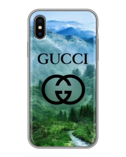 Чохол для iPhone X з картинкою «Gucci — гірський пейзаж»