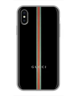 Чехол для iPhone X с картинкой «Gucci — строгая линия» Чехол для iPhone X с картинкой «Gucci — строгая линия»