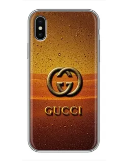 Чехол для iPhone X с картинкой «Gucci — солнечный градиент» Чехол для iPhone X с картинкой «Gucci — солнечный градиент»