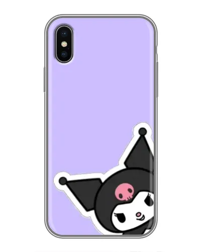 Чохол для iPhone X з картинкою «Кумедна Kuromi»
