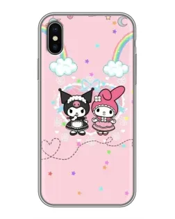Чохол для iPhone X з картинкою «My Melody та Kuromi»