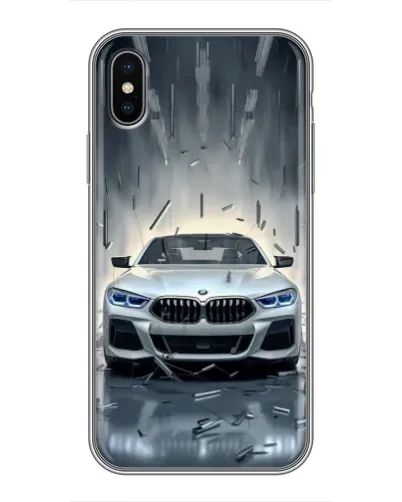 Чохол для iPhone X з картинкою «BMW у світлі фар»