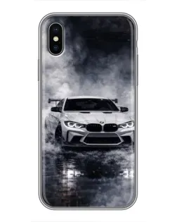 Чохол для iPhone X з картинкою «BMW крізь туман»