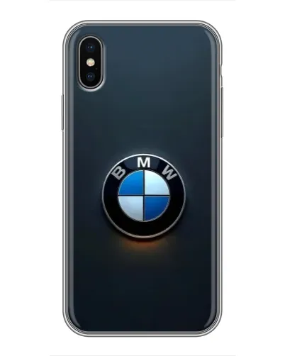 Чохол для iPhone X з картинкою «Логотип BMW — мінімалізм»