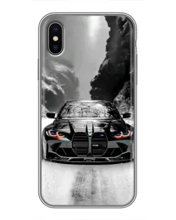 Чохол для iPhone X з картинкою «BMW — акварельний дрифт» Чохол для iPhone X з картинкою «BMW — акварельний дрифт»