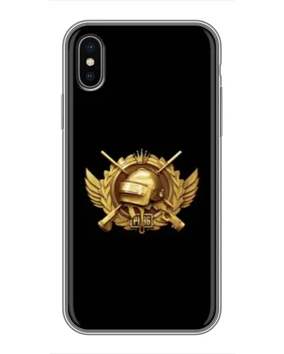 Чохол для iPhone X з картинкою «PUBG — помаранчевий градієнт»