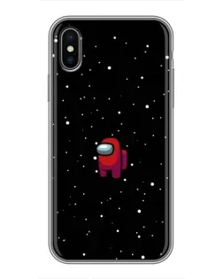 Чохол для iPhone X з картинкою «Червоний Among Us»