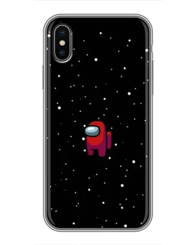 Чохол для iPhone X з картинкою «Червоний Among Us»