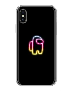 Чохол для iPhone X з картинкою «Among Us градієнт»