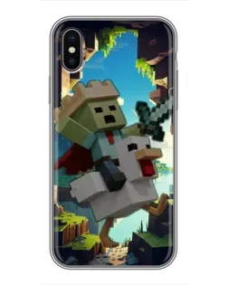 Чохол для iPhone X з картинкою «Стів та гусь»