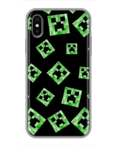 Чохол для iPhone X з картинкою «Паттерн з кріперами»