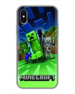 Чохол для iPhone X з картинкою «Команда героїв гри»