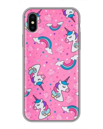 Чохол для iPhone X з картинкою «Unicorn паттерн рожевий» Чохол для iPhone X з картинкою «Unicorn паттерн рожевий»