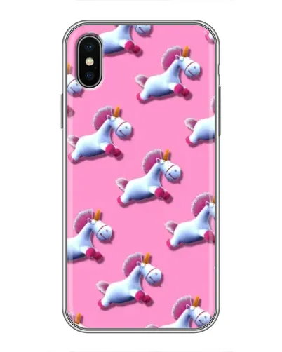 Чохол для iPhone X з картинкою «Єдинороги на рожевому» Чохол для iPhone X з картинкою «Єдинороги на рожевому»