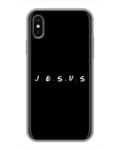 Чехол для iPhone X с картинкой «Точки веры J.E.S.U.S.»