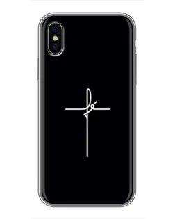 Чохол для iPhone X з картинкою «Тонкий хрест»