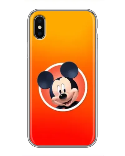 Чохол для iPhone X з картинкою «Mickey в колі»