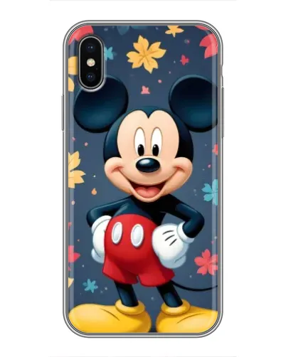 Чохол для iPhone X з картинкою «Осінній Mickey Mouse»