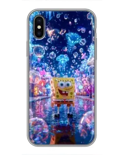 Чохол для iPhone X з картинкою «Неоновий океан»