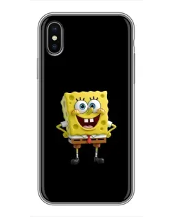 Чохол для iPhone X з картинкою «Класичний Губка Боб»