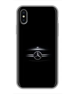 Чохол для iPhone X з картинкою «Mercedes — абстрактні лінії»