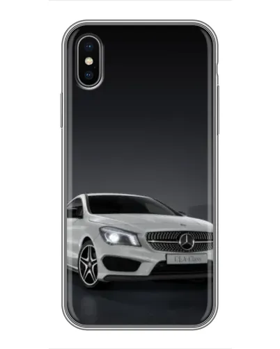 Чохол для iPhone X з картинкою «Mercedes AMG GT Silver»