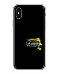 Чохол для iPhone X з картинкою «Mercedes — ретро стиль»