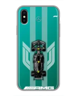 Чохол для iPhone X з картинкою «Mercedes AMG Petronas»