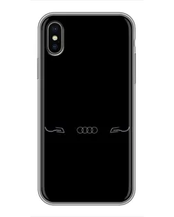 Чохол для iPhone X з картинкою «Audi — світловий підпис»