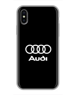 Чохол для iPhone X з картинкою «Класичне лого Audi»
