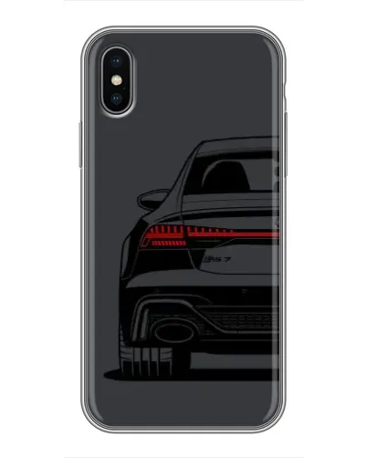 Чохол для iPhone X з картинкою «Задня частина Audi — арт»