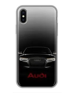 Чохол для iPhone X з картинкою «Audi — градієнтний контур»