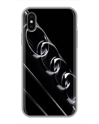Чохол для iPhone X з картинкою «Audi — абстрактні кільця»