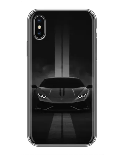 Чохол для iPhone X з картинкою «Lamborghini симетрія доріг»
