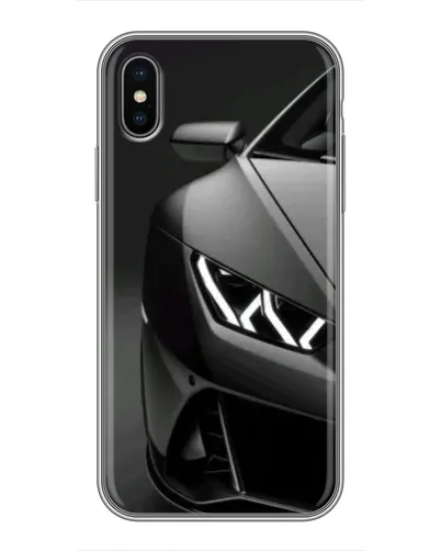Чохол для iPhone X з картинкою «Lamborghini фари деталізація»