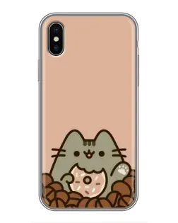 Чохол для iPhone X з картинкою «Кавовий Пушин»