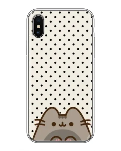 Чехол для iPhone X с картинкой «Пушин в горошек» Чехол для iPhone X с картинкой «Пушин в горошек»