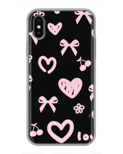 Чохол для iPhone X з картинкою «Сатиновий бант»