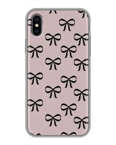 Чохол для iPhone X з картинкою «Чорні бантики» Чохол для iPhone X з картинкою «Чорні бантики»